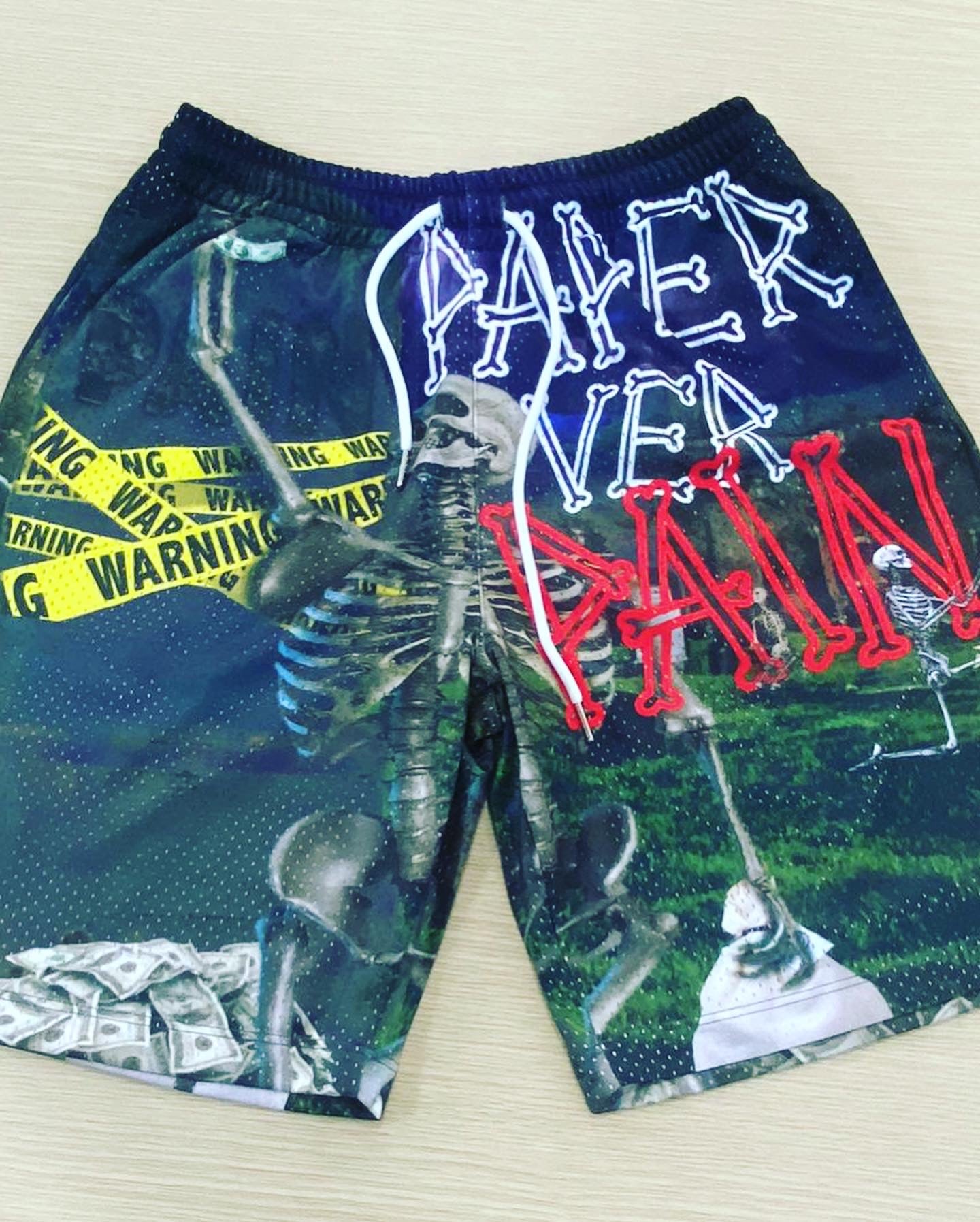 Mesh Skeleton Shorts