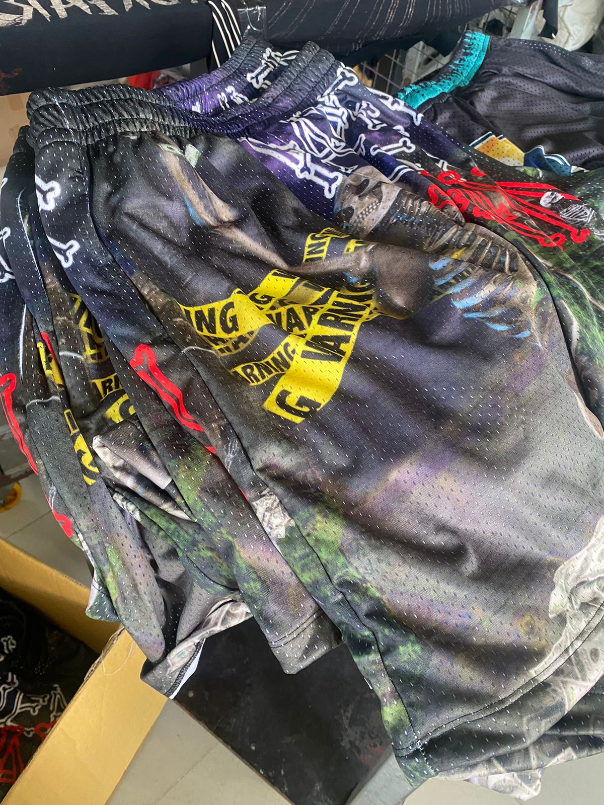 Mesh Skeleton Shorts